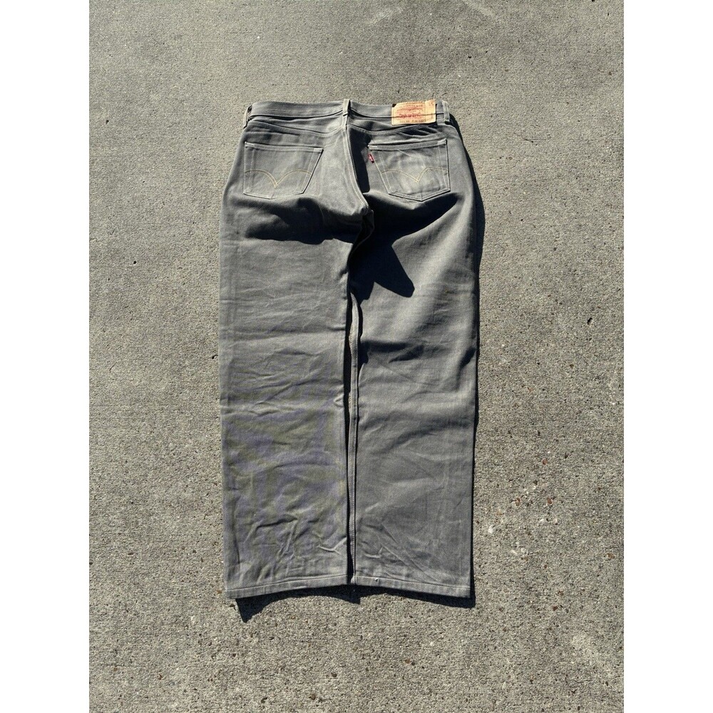 Vintage Levis 501xx Jeans Mens 36x30.5 Straight Leg Button Fly Denim Y2K Gray